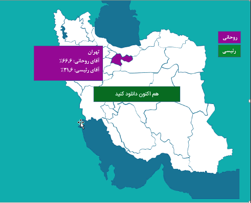 داشبورد انتخابات در اکسل