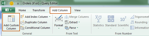 دستور if در power query