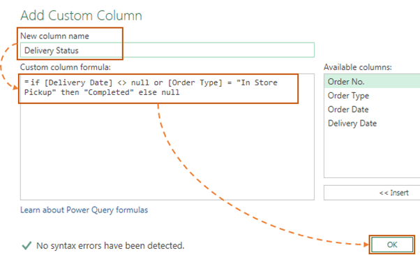 دستور if در power query