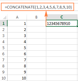 تابع Concatenate در اکسل