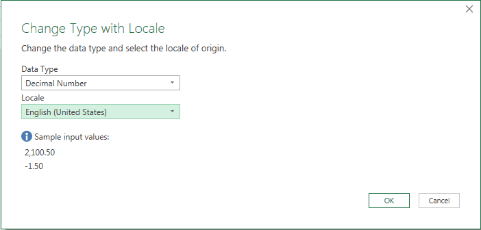حل خطای پاور کوئری در تبدیل مقدارها به عدد با تنظیم local در پاور کوئری